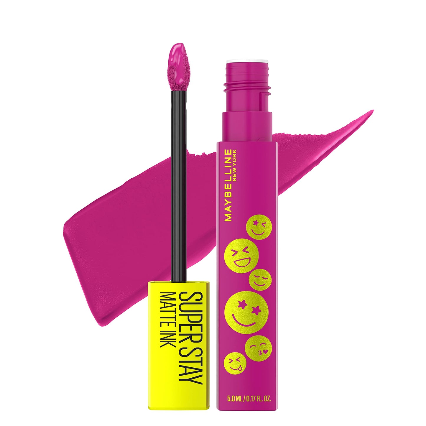 Maybelline Super Stay Matte Ink Liquid Lip Color, Moodmakers Lipstick Collection, Long Lasting, Transfer Proof Lip Makeup, Reviver, Plum, 1 Count Beauty & Personal Care MAYBELLINE