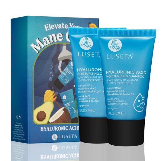 Luseta Hyaluronic Acid Moisturizing Shampoo & Conditioner Set for Dry and Damaged Hair, Sulfate Free Shampoo and Conditioner for Women Infused Beauty & Personal Care L LUSETA