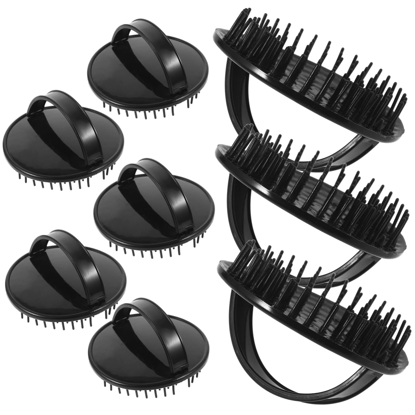 Beaupretty 8-Pack Hair Scalp Massager Comb Set Silicone Shampoo Brush Scalp Scrubber for Shower Use Wet Dry Dandruff Control Itch Relief Beauty and Personal Care Beaupretty