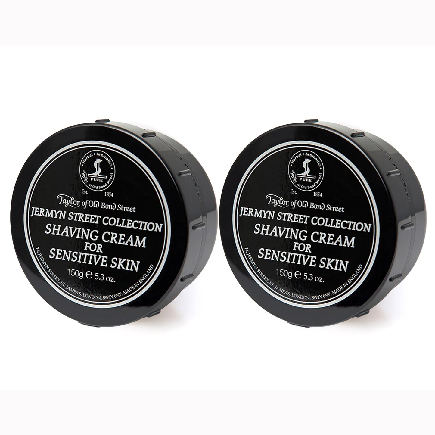 Taylor of Old Bond Street Jermyn Street Fragrance Shaving Cream Bowl 150g (2-Pack) - Rich Lather for Sensitive Skin Beauty and Personal Care Taylor of Old Bond Street