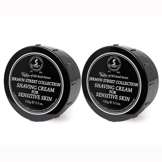 Taylor of Old Bond Street Jermyn Street Fragrance Shaving Cream Bowl 150g (2-Pack) - Rich Lather for Sensitive Skin Beauty and Personal Care Taylor of Old Bond Street