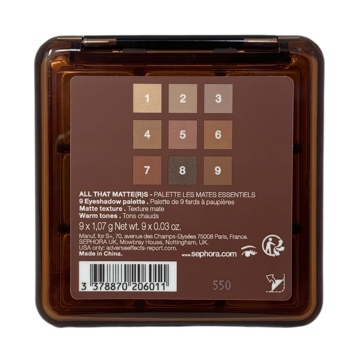 SEPHORA COLLECTION All That Matters Eye Palette Warm Tones.