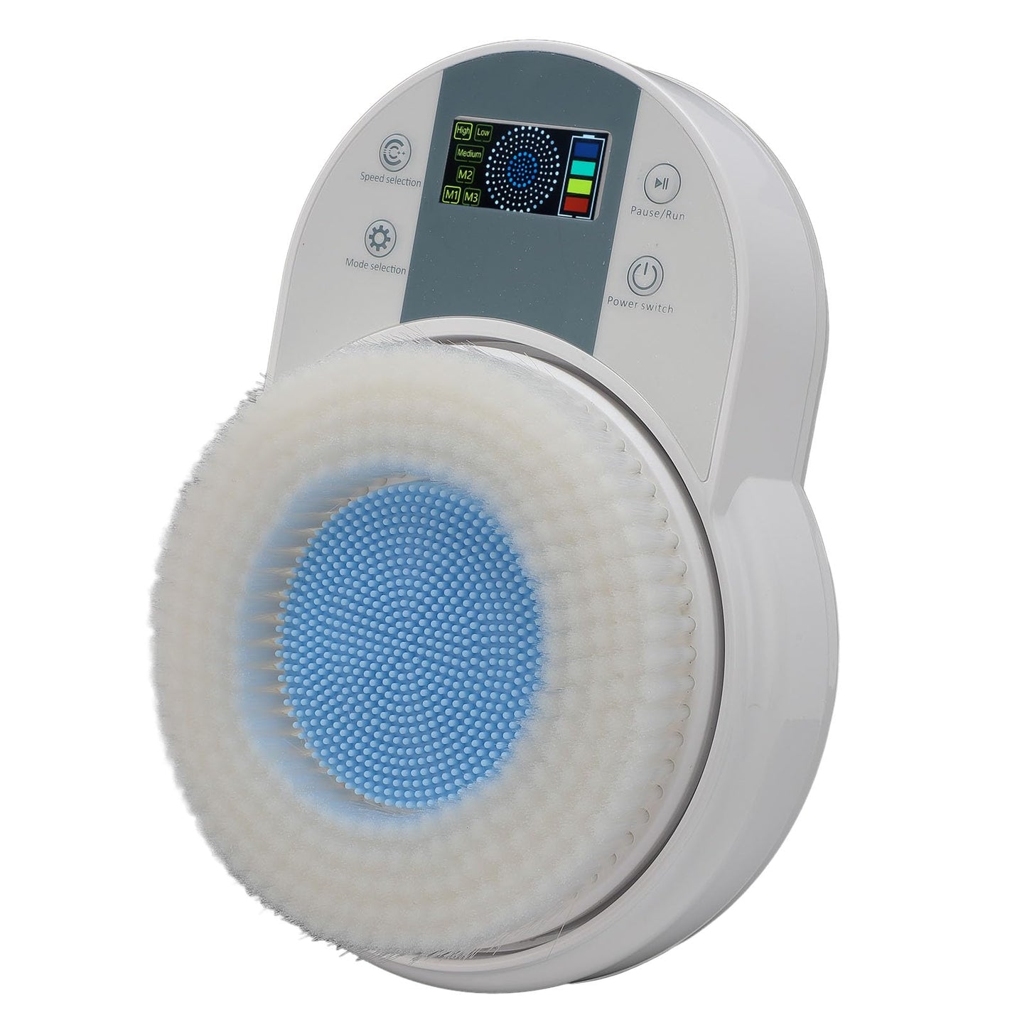 Electric Back Scrubber for Shower, Wall-Mounted 3-Speed Deep Cleansing Bath Brush with Auto Shut-Off & AI Chip, Compatible with US Plug Beauty and Personal Care Yosoo