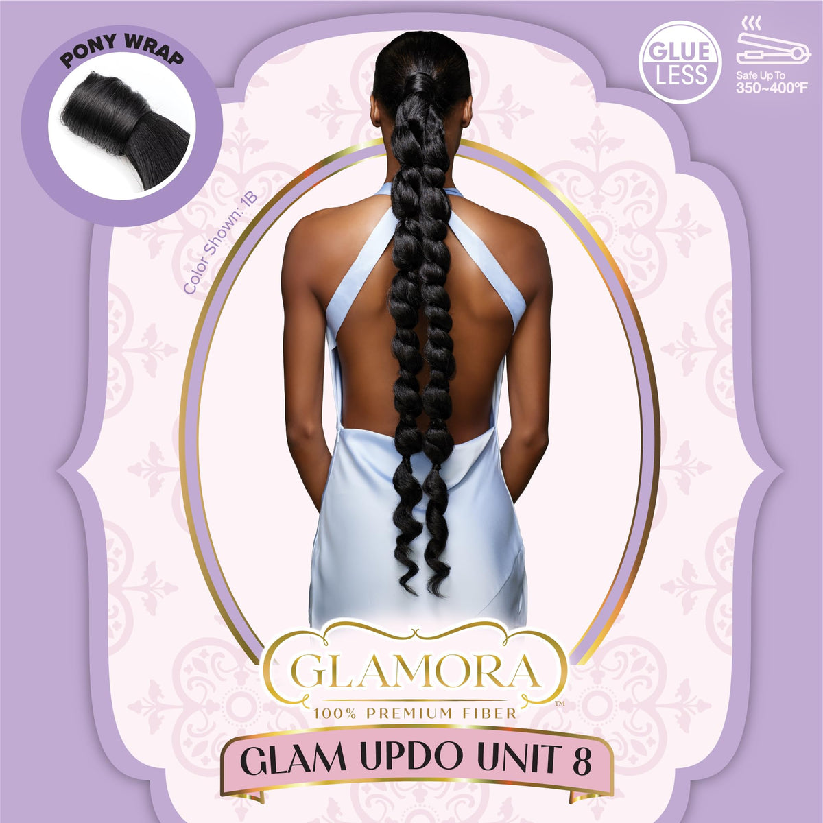 Sensationnel Glamora Glam Updo Hairextension-Unit 8,1B OFFBLACK