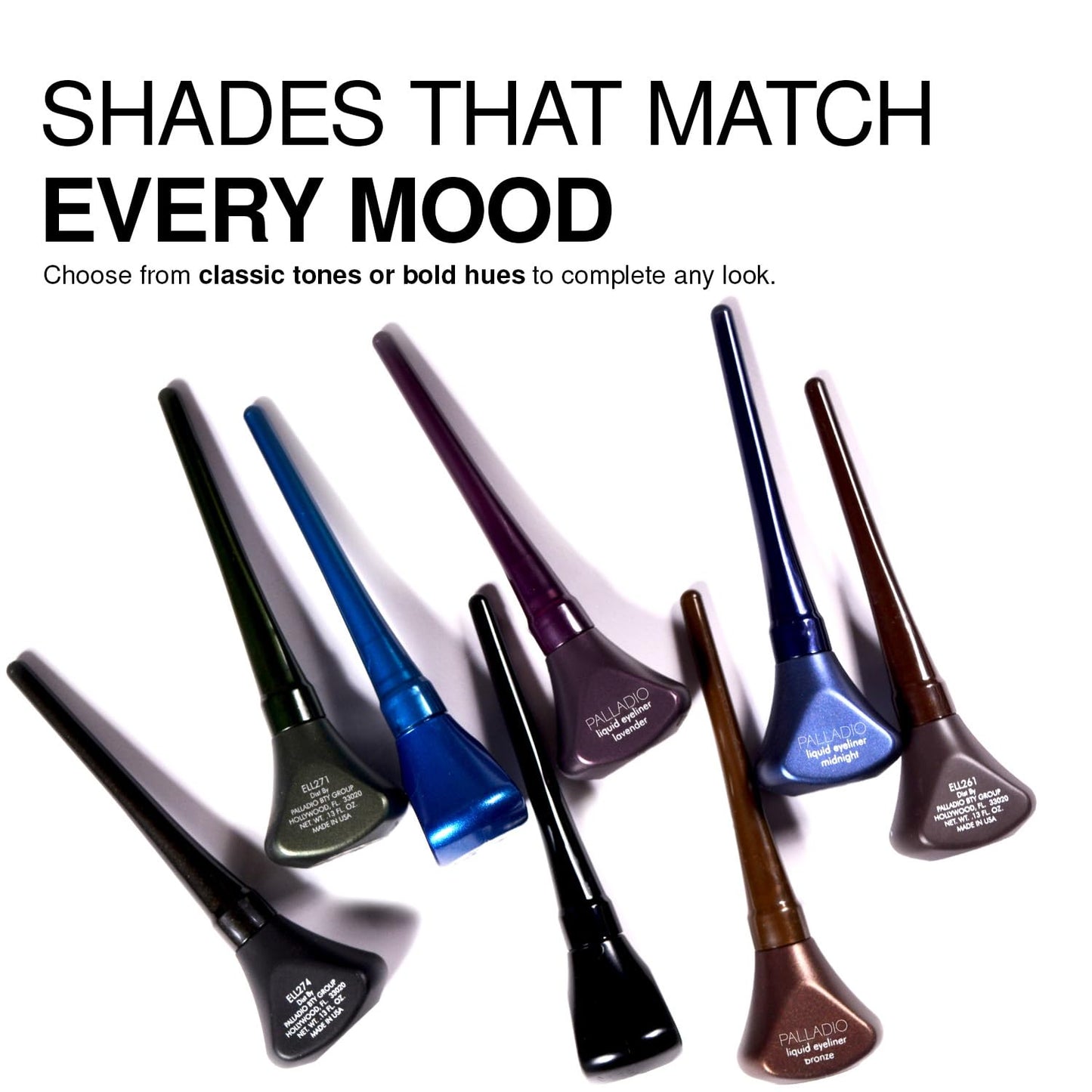 Palladio Liquid Eyeliner, Highly Pigmented and Waterproof Eyeliner, For Intense Eye Definition, Smear-proof Eyeliner Liquid, Includes Easy Grip Wand Beauty & Personal Care Palladio