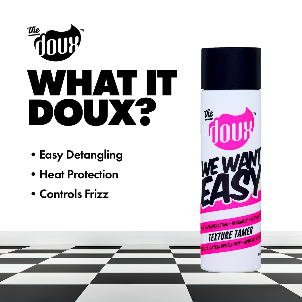 The Doux WE WANT EASY Leave-In Conditioner, Frizz Control Cream, 8 oz