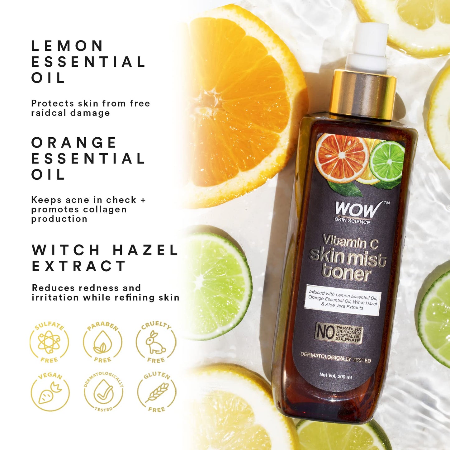 Wow Skin Science 10 in 1 Leave in Conditioner Spray - Leave in Conditioner for Dry Damaged Hair - Leave in Conditioner Hair Detangler Spray - Women Beauty & Personal Care WOW Skin Science