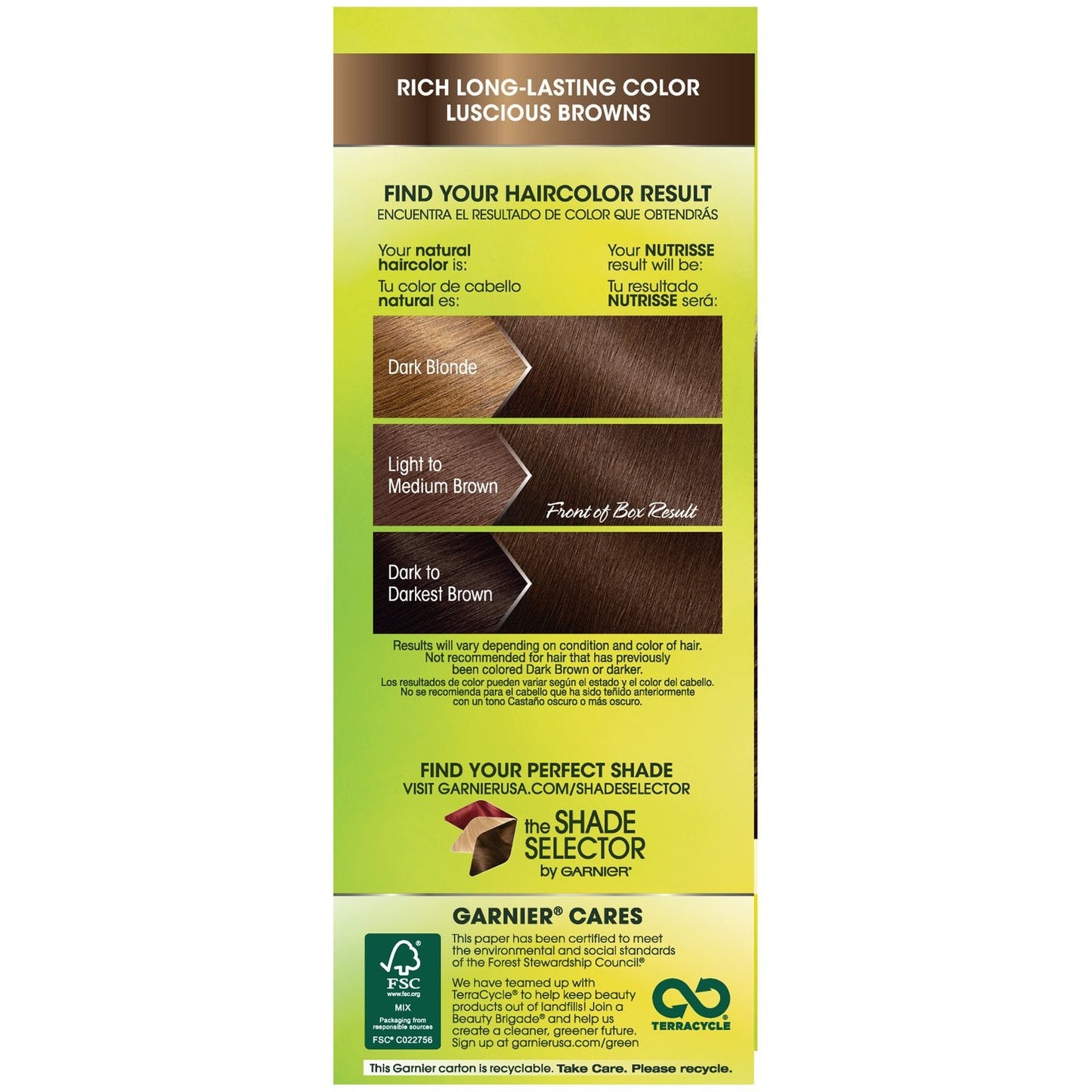 Garnier Nutrisse Nourishing Hair Color Creme, 50 Medium Natural Brown (Truffle) (Packaging May Vary) Beauty & Personal Care Garnier