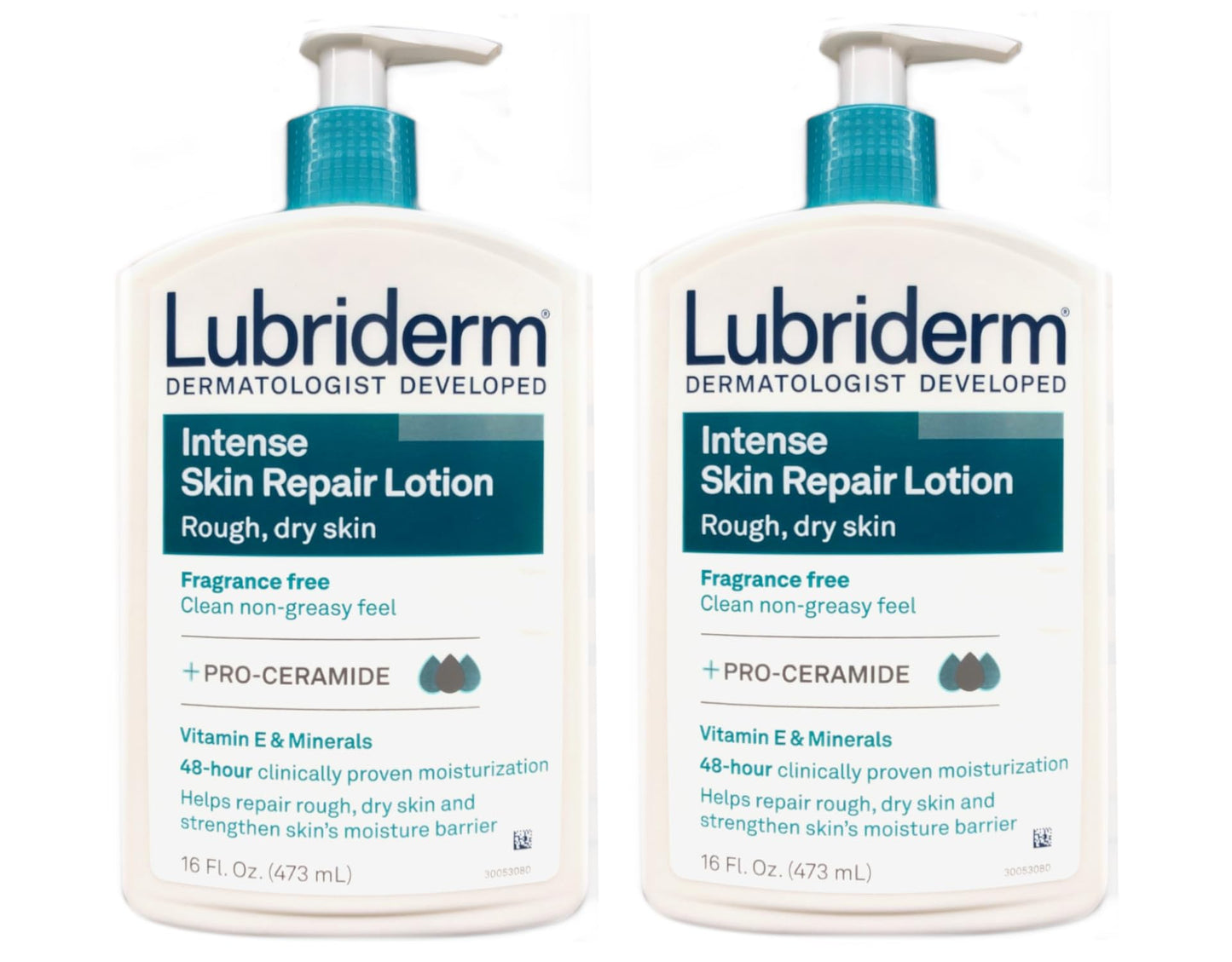 Lubriderm Intense Skin Repair Body Lotion, 16-Ounce Pump Bottles (Pack of 2) Beauty & Personal Care Lubriderm