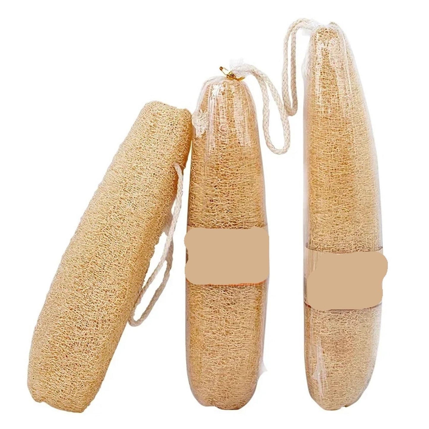 Pure natural organic loofah sponge (30-40 cm), used as an exfoliating bath loofah. The length can be freely cut, suitable for cleaning tableware, Beauty and Personal Care QLKJZML