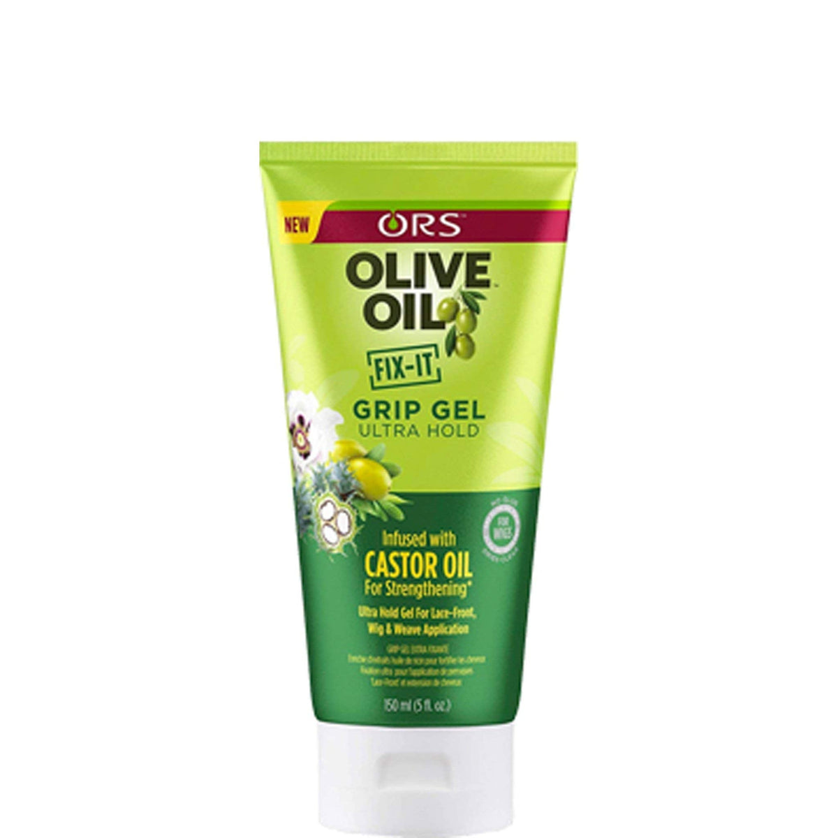 ORS Olive Oil FIX-IT Grip Gel Infused with Castor Oil For Strengthening & Hairline Maintenance Ultra Hold (5.0 oz) Beauty & Personal Care ORS Olive Oil FIX-IT