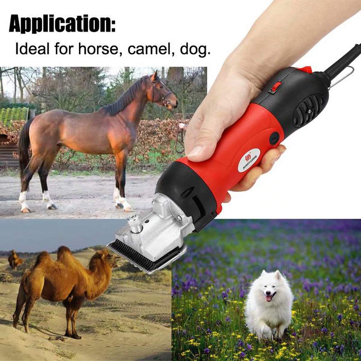 GagalU Professional Sheep Shearing Clippers, 690W 220V-240V Electric Sheep Shearing Clipper Scissors Shears Cutter Goat Horse Clipper Machine 13 Teeth Beauty and Personal Care GagalU