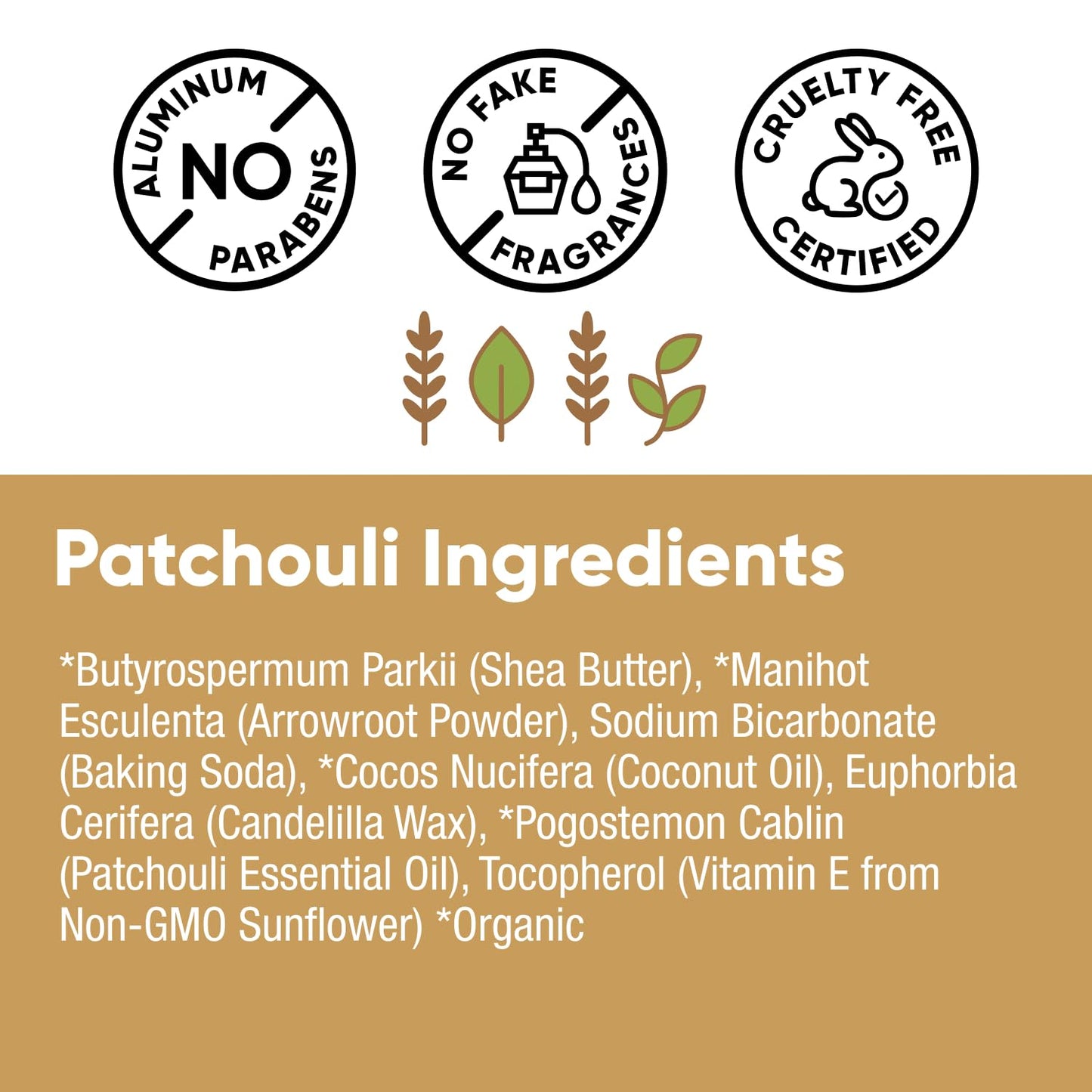 Pretty Frank Patchouli Aluminum-Free Deodorant Paste (Formerly Primal Pit Paste) - Sensitive Skin, Long-Lasting Odor Control for Women & Men - Organic Beauty and Personal Care PRETTY FRANK