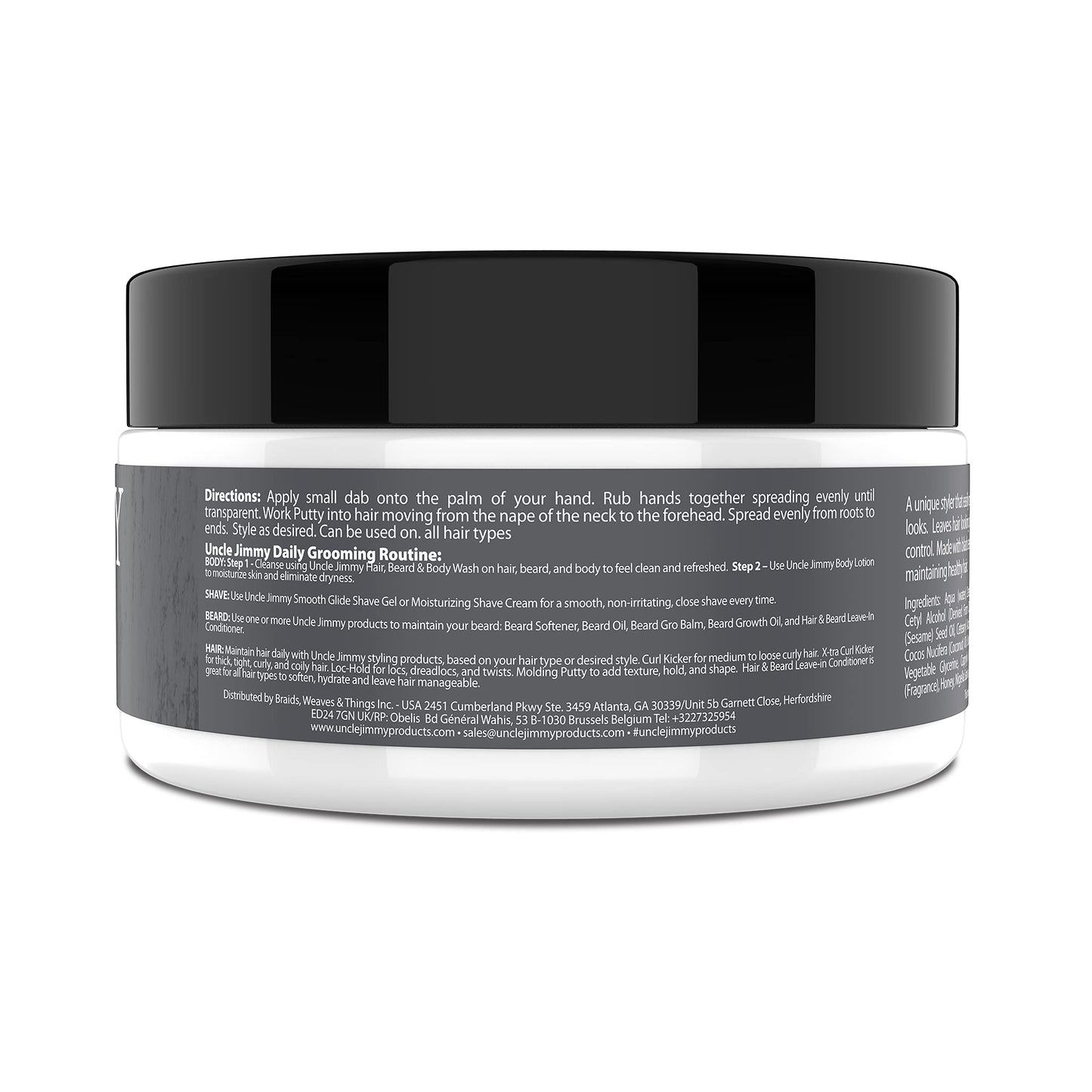 Uncle Jimmy Products Molding Putty Flexible Hold, No Shine, Sculpting & Styling Putty, Long Lasting Definition & Texture, No Flakes, All Hair Types 2 Beauty & Personal Care Uncle Jimmy