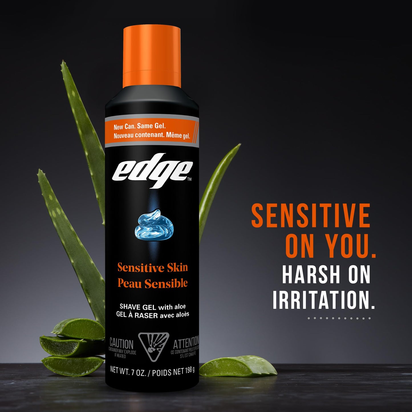 Edge Shaving Gel for Men, Sensitive Skin with Aloe, 6 Pack, Moisturizes, Protects, Soothes, Reduces Skin Irritation Beauty and Personal Care Edge