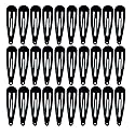 30,60 Pack Black 2 Inch Women Metal Snap Hair Clips Accessories No Slip Hair Barrettes Girls Women Hair Accessories (Black 30PCS) Beauty & Personal Care Splendorflying
