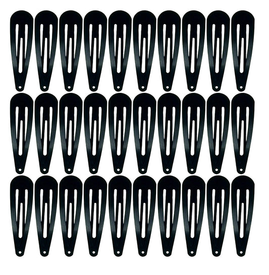 30,60 Pack Black 2 Inch Women Metal Snap Hair Clips Accessories No Slip Hair Barrettes Girls Women Hair Accessories (Black 30PCS) Beauty & Personal Care Splendorflying