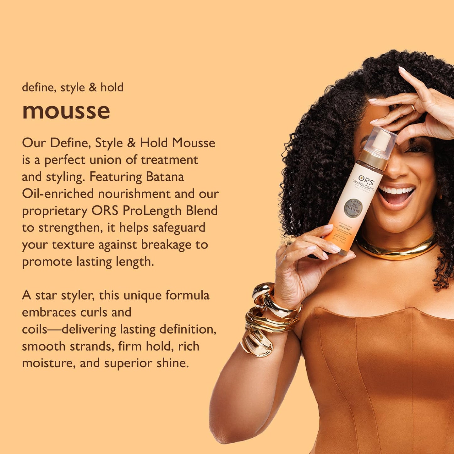 ORS Unapologetic Define, Style & Hold Mousse 7.6 Ounces Beauty & Personal Care ORS