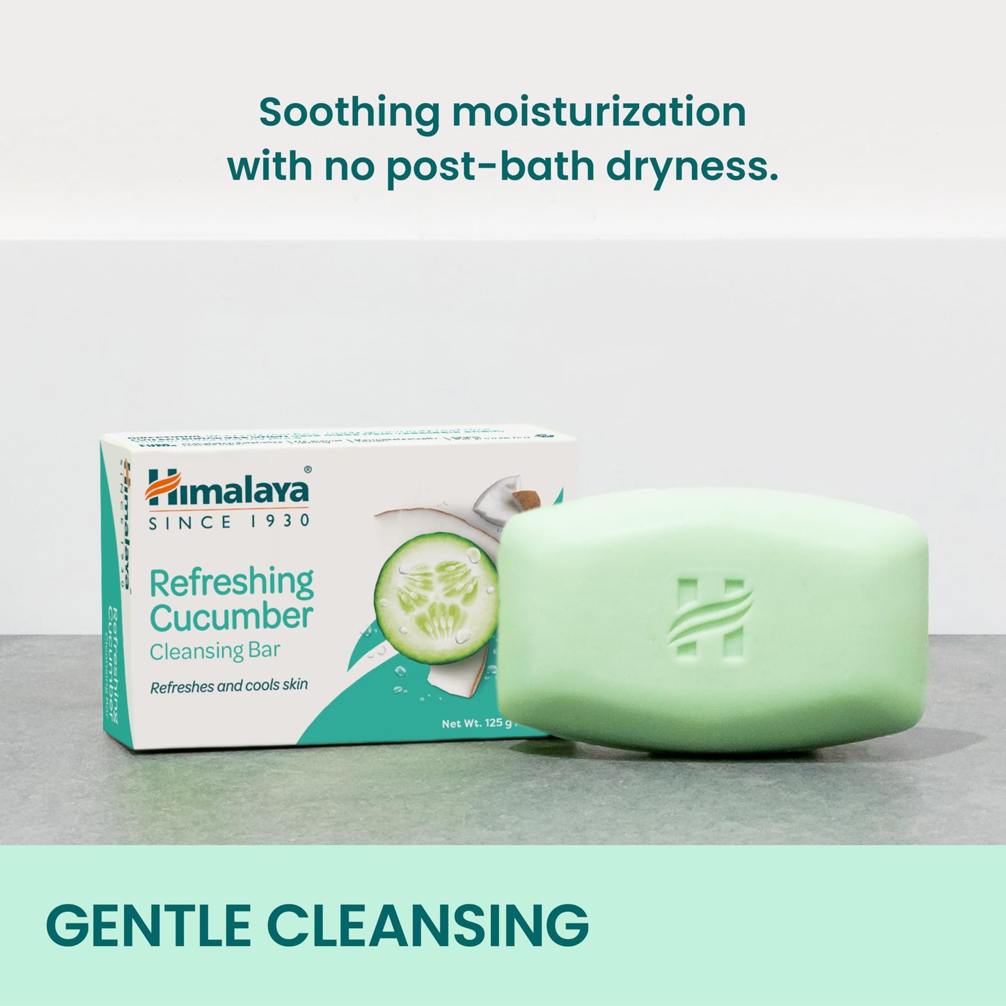 Himalaya Refreshing Cucumber Cleansing Bar, Face and Body Soap for Soft Skin, 4.41 oz, 12 Pack Beauty & Personal Care Himalaya