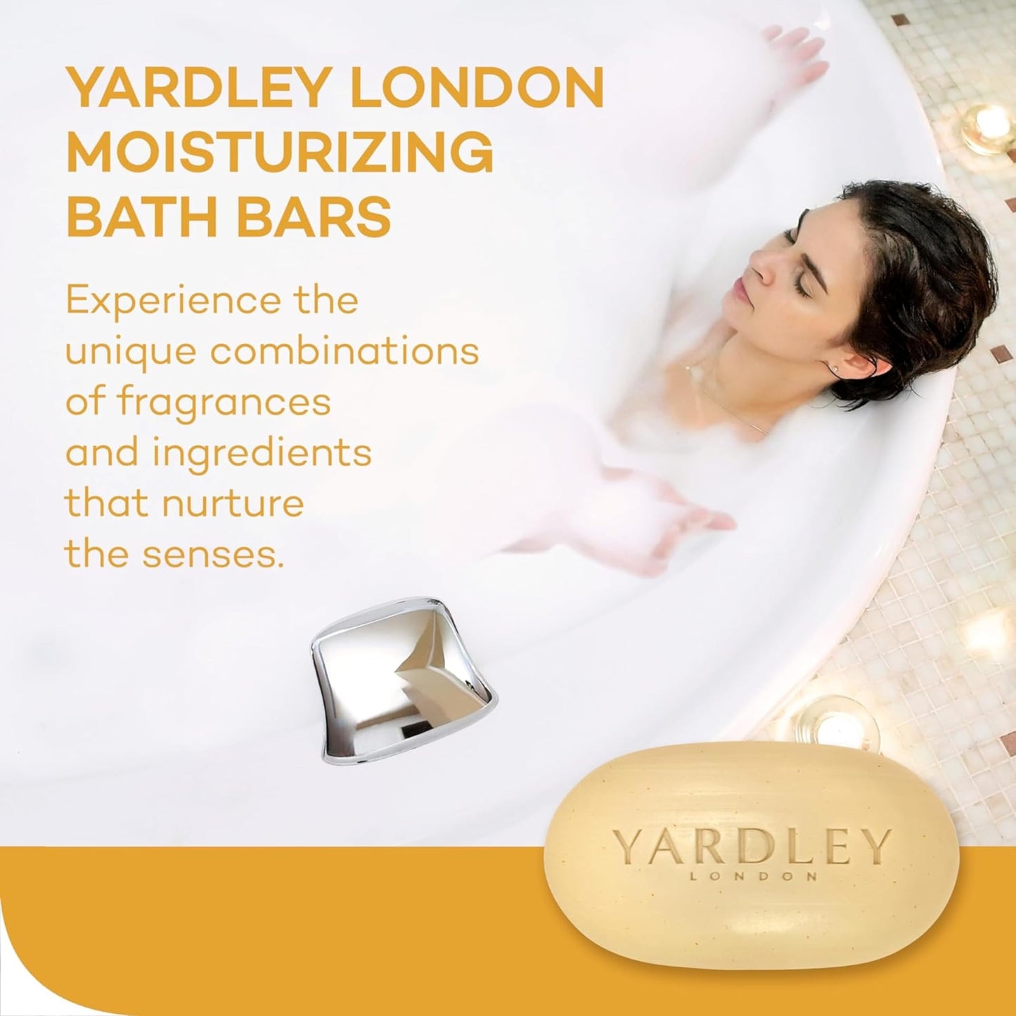 Yardley London Moisturizing Bar Oatmeal & Almond with Natural Oats 4.0 oz (Pack of 5) Beauty & Personal Care Yardley