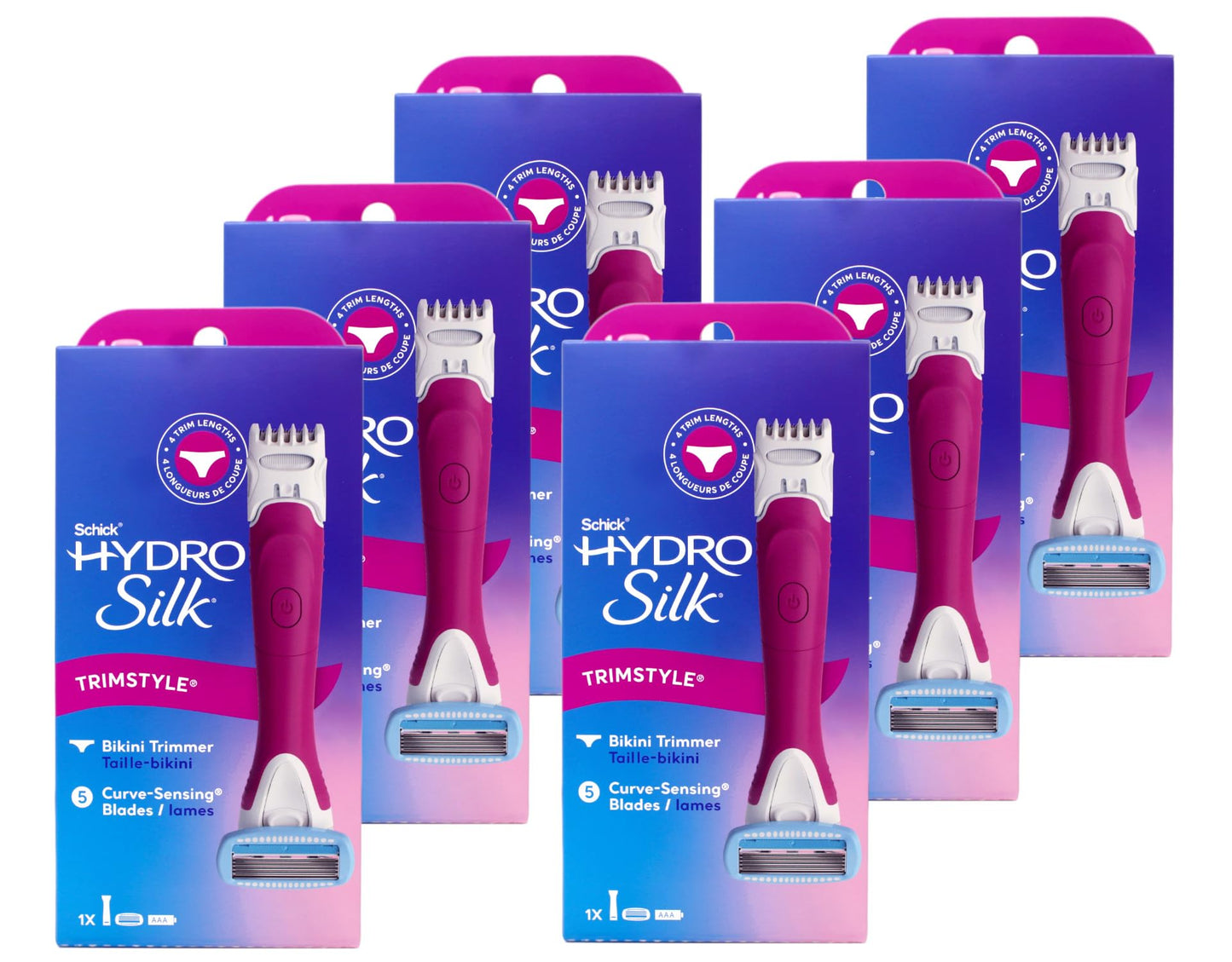 Schick Womens Hydro Silk TrimStyle Razor Bikini Trimmer (Pack of 6) Beauty and Personal Care Schick Hydro Silk