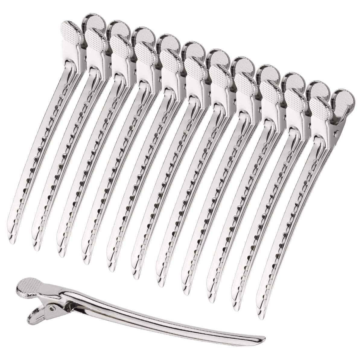 Alligator Hair Clips Metal Duck Bill Hair Clips for Styling - with Holes 3.5 inch Professional Sectioning Clips for Salon and Women Girls Accessories Beauty & Personal Care aosdanting