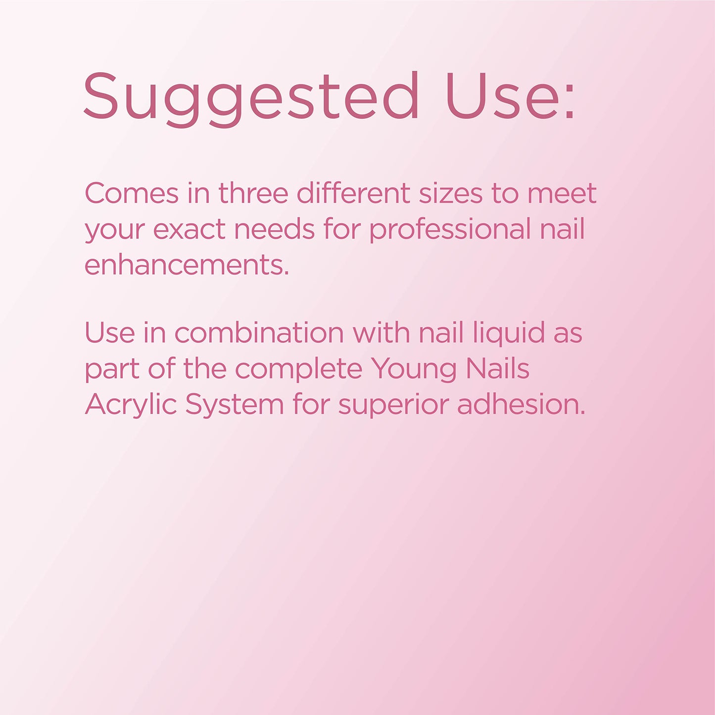 Young Nails Acrylic Core Powder - Self-Leveling Acrylic Nail Powder, Clear Nude Pink White Acrylic Powder for Nail Extenstion, Professional Grade Beauty & Personal Care Young Nails
