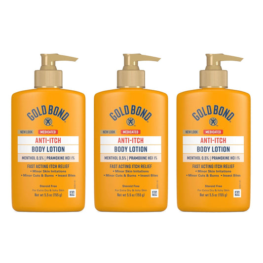 Gold Bond Anti-Itch Lotion 5.5 Ounce Pump (Pack of 3) Beauty & Personal Care Gold Bond