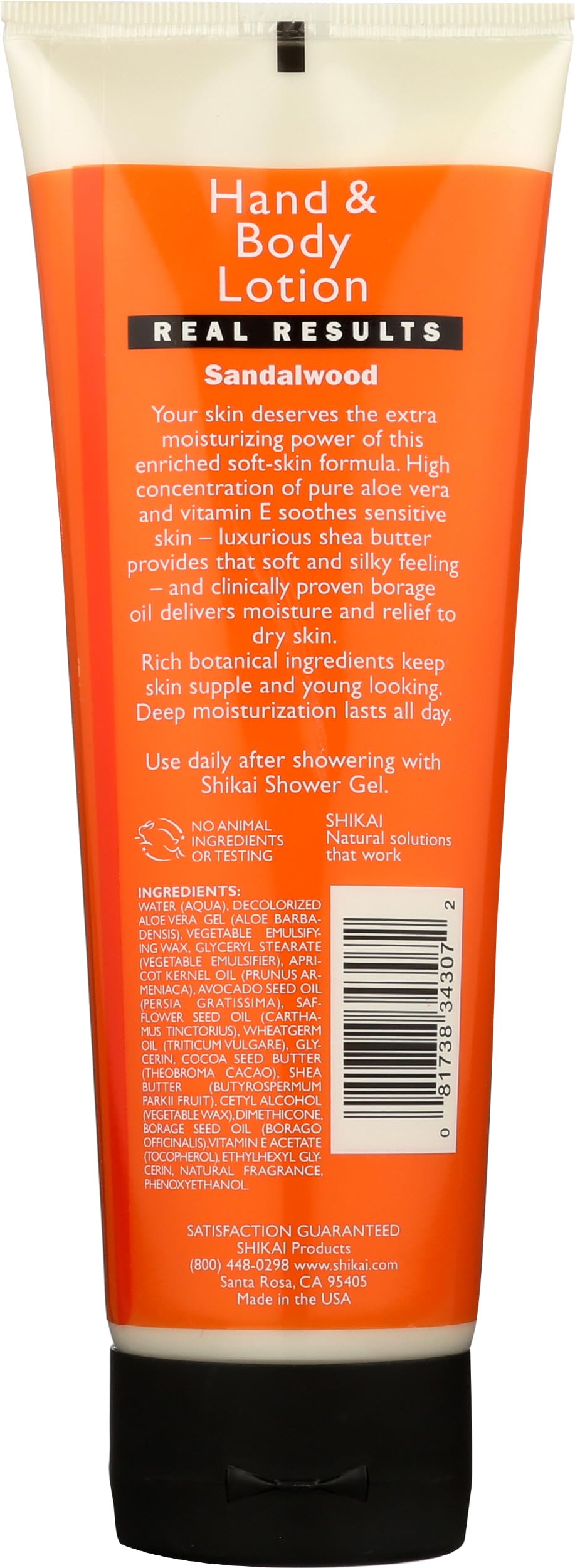 Shikai Hand & Body Lotion Sandalwood, 8 Oz Beauty & Personal Care ShiKai