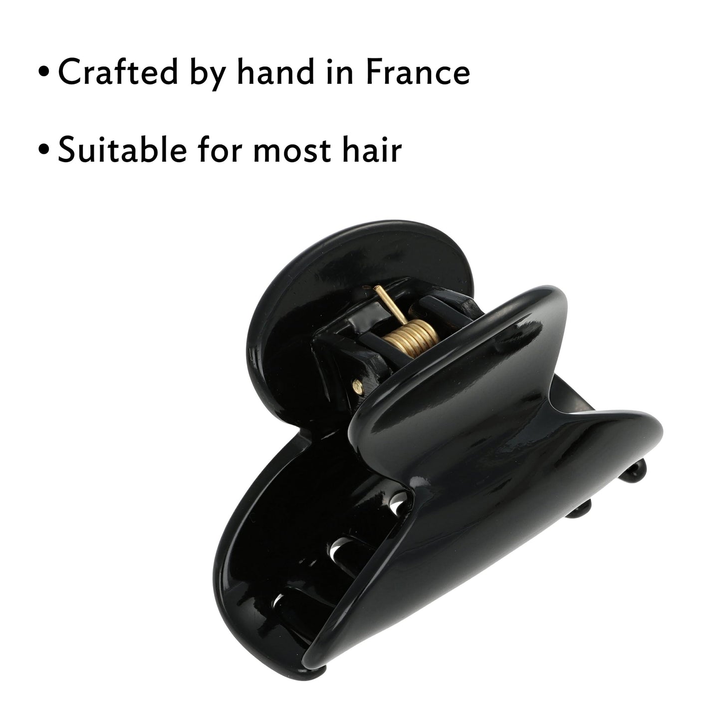 French Hair Clip for Thin or Short Hair, Mini Couture Claw Clip for Women, Strong No Slip Hold, Gentle Grip, Lightweight, Onyx Grey Faux Shell | Beauty & Personal Care France Luxe