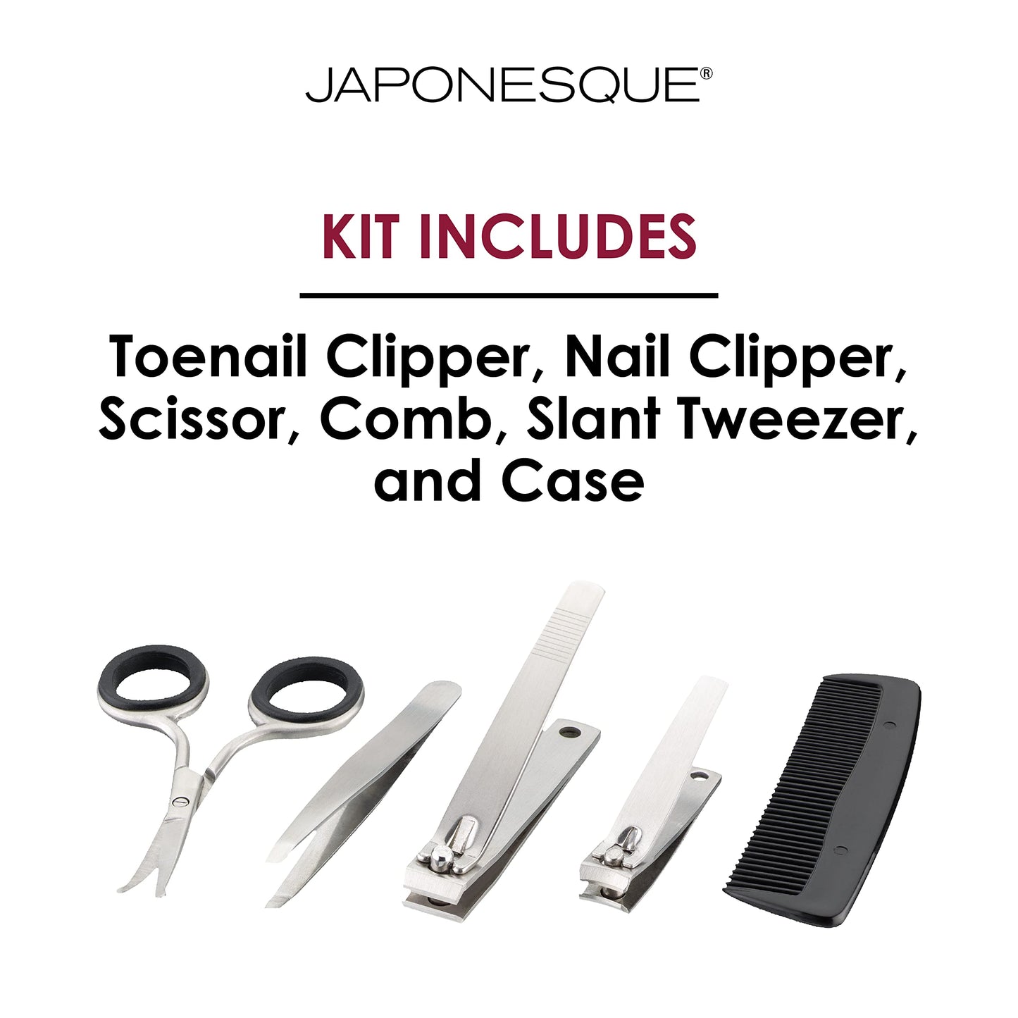 JAPONESQUE Men's Ultimate Grooming Kit 1 count (Pack of 6) Beauty and Personal Care JAPONESQUE
