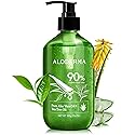 Aloderma Organic Aloe Vera Gel for Skin + Tea Tree Oil, Made within 12 Hours of Harvest, Soothing Pure Aloe Vera Gel for Face, Works Great for Oily Beauty & Personal Care Aloderma