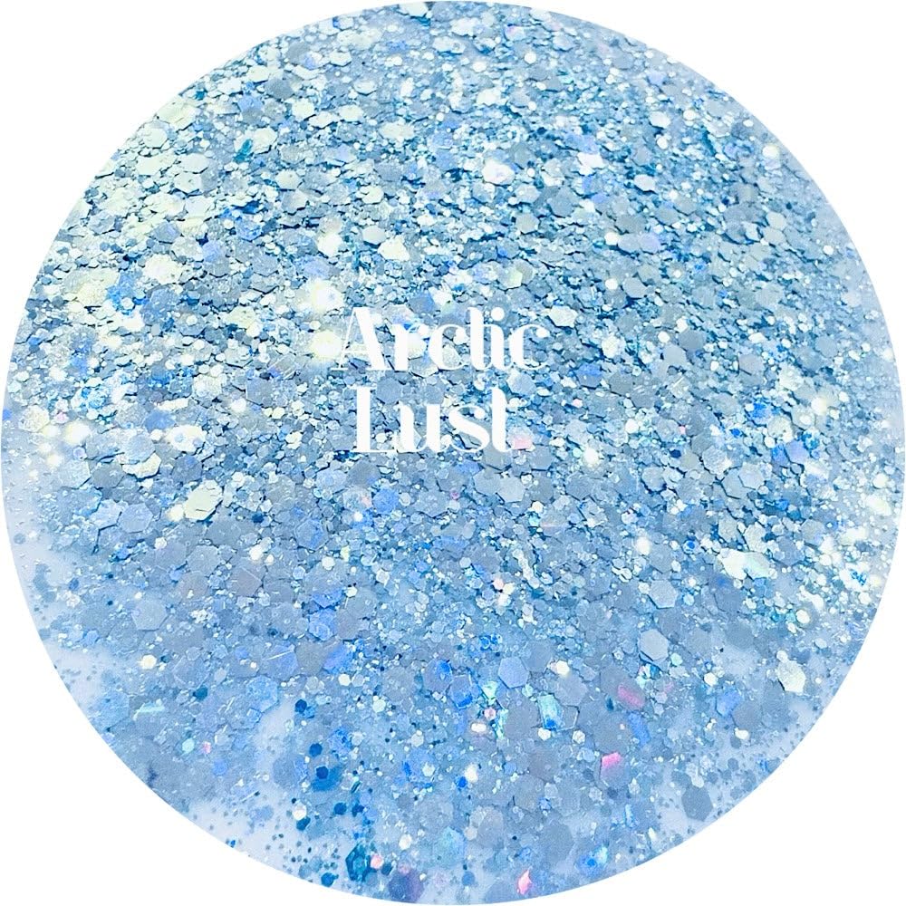 White Polyester Glitter | Craft Glitter | Glitter for Arts & Crafts | Tumblers | Cosmetics | Nails | Epoxy Resin Art | Slime | DIY | Body Glitter | 1 Beauty & Personal Care Glitter Heart Co.