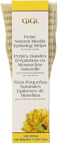 GiGi Natural Muslin Epilating Strips, Petite 100 ea (Pack of 4) Beauty & Personal Care GIGI
