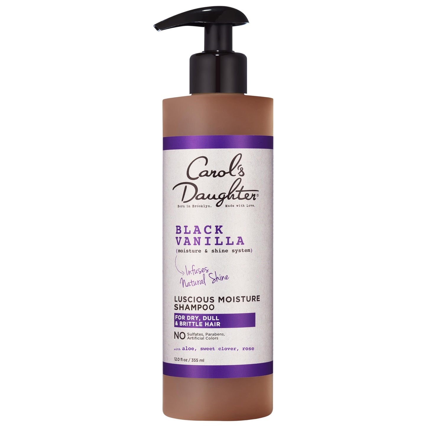 Carol's Daughter Black Vanilla Moisture Sulfate Free Shampoo for Curly, Wavy or Natural Hair, Moisturizing Hair Care for Dry, Damaged Hair, 12 Fl Oz Beauty & Personal Care Carol's Daughter