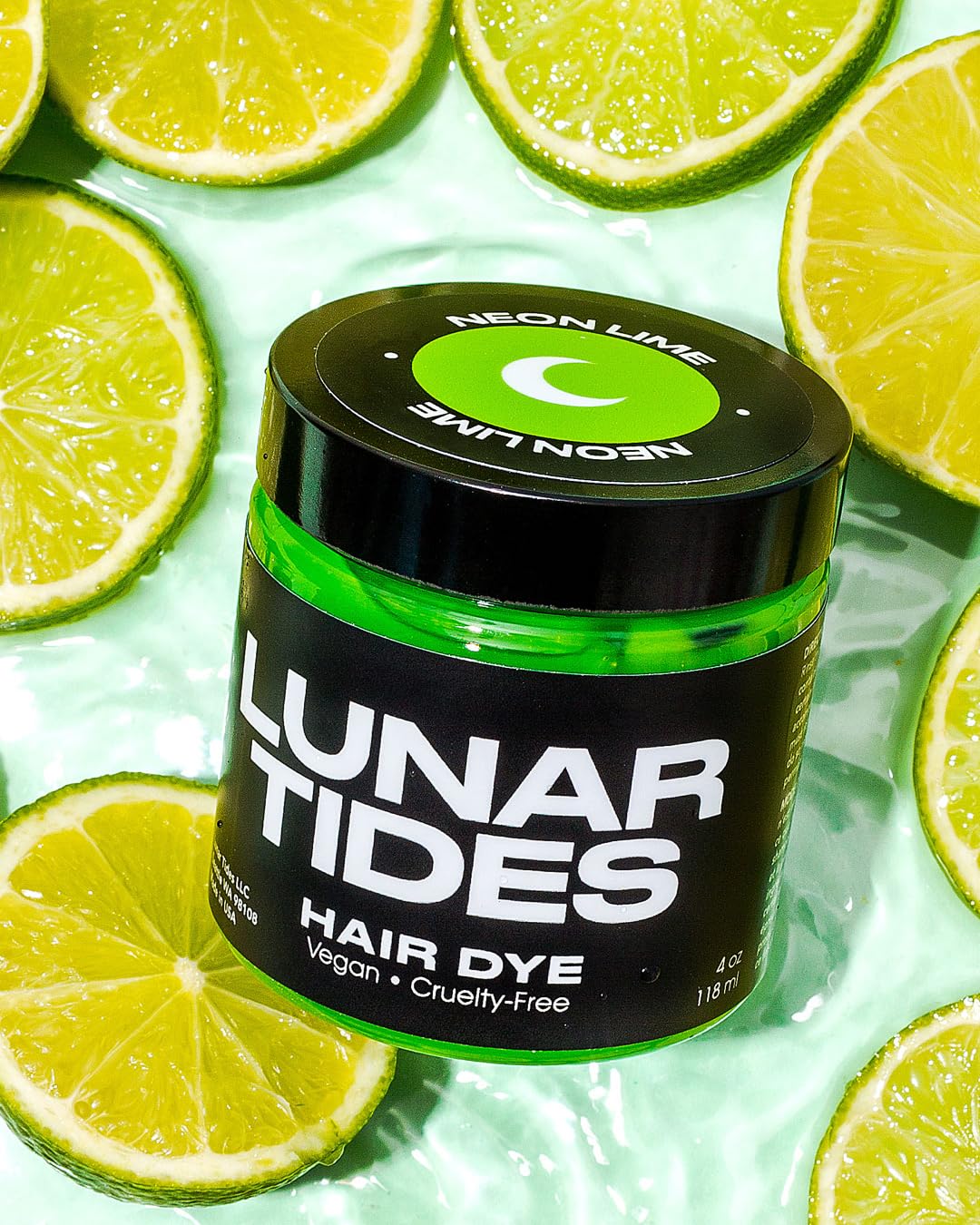 Lunar Tides Semi-Permanent Hair Color (43 colors) (Neon Lime, 4 fl. oz.) Beauty & Personal Care Lunar Tides
