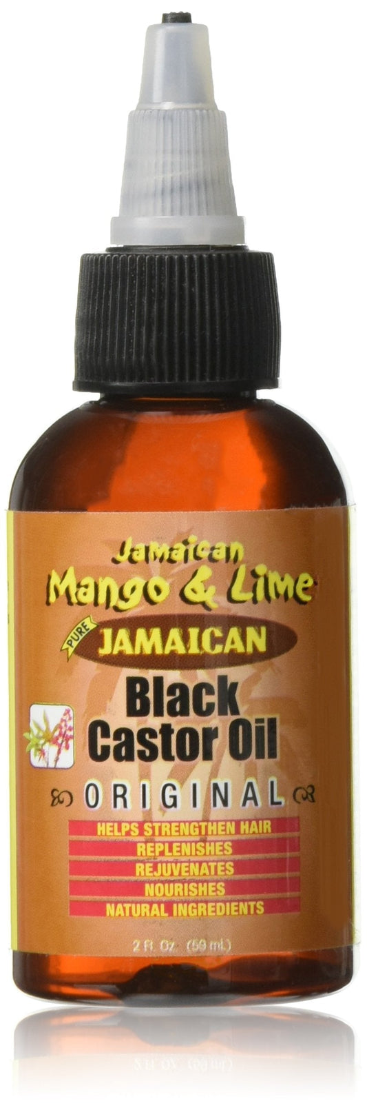 Jamaican Mango & Lime Black Castor Oil Original - Strength & Shine - Lightweight Hair & Scalp Oil for Locs, Braids, Twists & Natural Hair - (2 fl oz Beauty & Personal Care Jamaican Mango & Lime