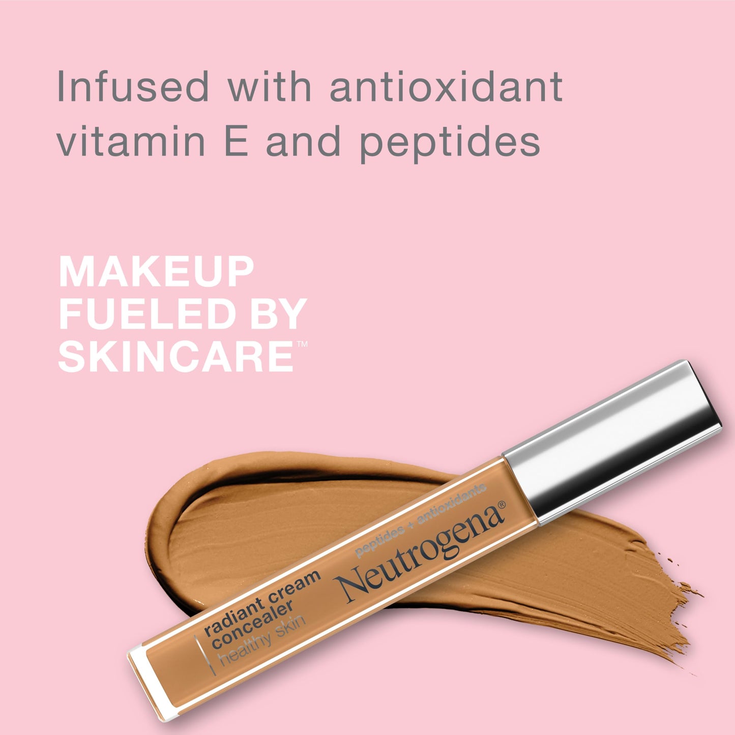 Neutrogena Healthy Skin Radiant Brightening Cream Concealer with Peptides & Vitamin E Antioxidant, Lightweight Perfecting Concealer Cream Beauty & Personal Care Neutrogena