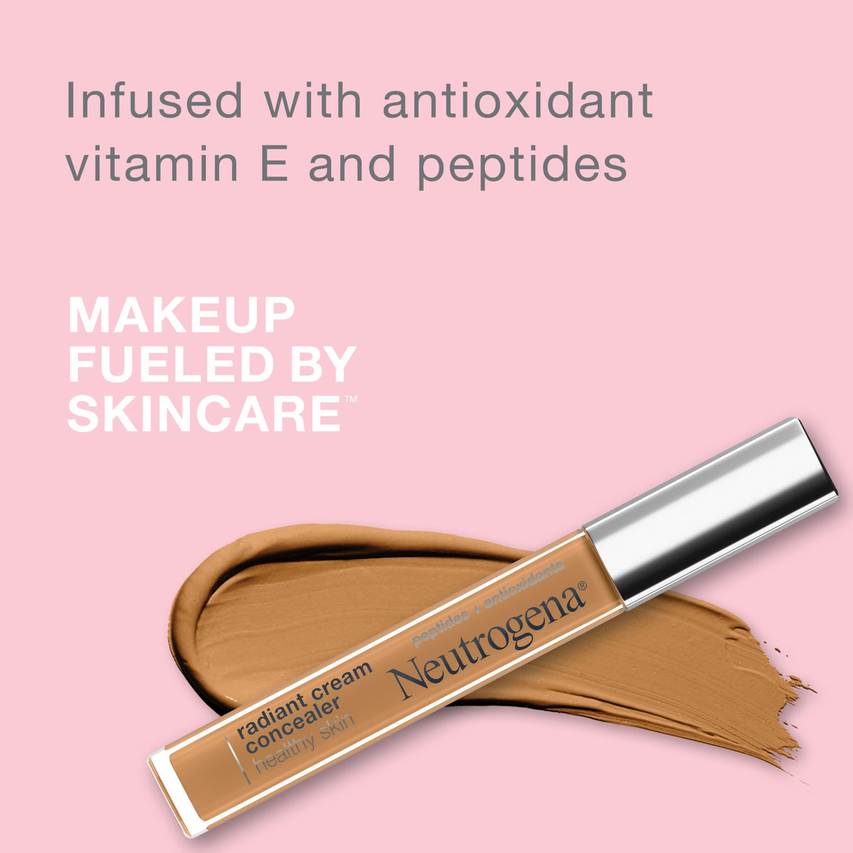 Neutrogena Healthy Skin Radiant Brightening Cream Concealer with Peptides & Vitamin E Antioxidant, Lightweight Perfecting Concealer, Brulee Beauty & Personal Care Neutrogena