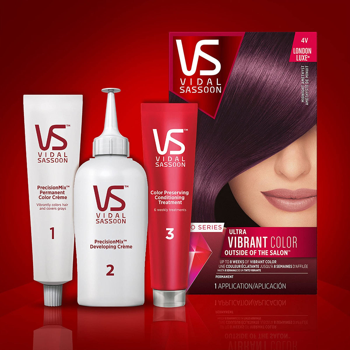 Vidal Sassoon Pro Series Permanent Hair Dye, 6RR Runway Red, Pack of 1 Beauty & Personal Care Vidal Sassoon
