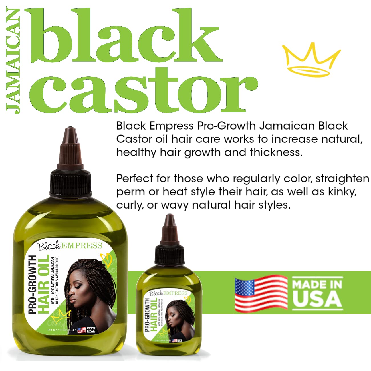 SFC Black Empress Pro-Growth Jamaican Black Castor & Avocado Hair Growth Hair Oil 2.5 oz. Beauty & Personal Care SFC