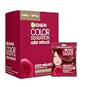 Garnier Color Sensation Color Retouch, Demi Permanent Hair Dye for Roots with 100% Gray Coverage, Red Hair Dye 6.6, Pack of 6 Beauty & Personal Care Garnier