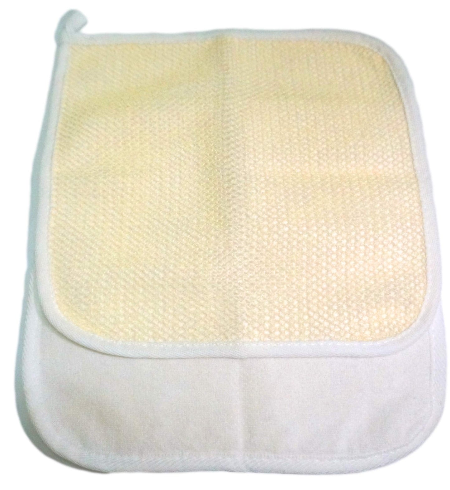 3 pcs/Set Dual-Sided with Soft Weave Exfoliating Scrub and Soft Terry Cloth Towel Home Spa Exfoliating Face and Body - Shower Scrubber - Remove Dead Beauty & Personal Care JINS-Hung