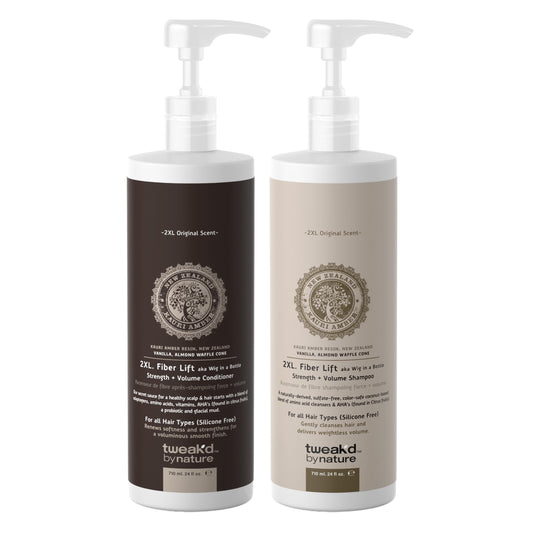 Tweak’d by Nature - 2XL Fiber Lift Volumizing and Thickening Shampoo and Conditioner Set, Multitasking Shampoo and Vanilla Body Wash, Non Toxic Beauty & Personal Care Tweak'd by Nature