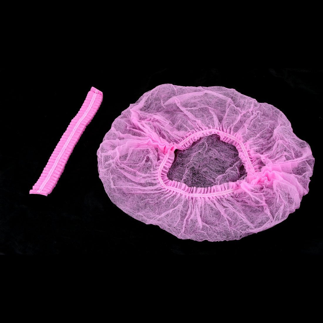 1 Pack (100pcs) Disposable Non Woven Makeup Spa Shower Cover Caps Hairnet Microblading Hair Caps Hot Pink Beauty and Personal Care BeautyU&Me