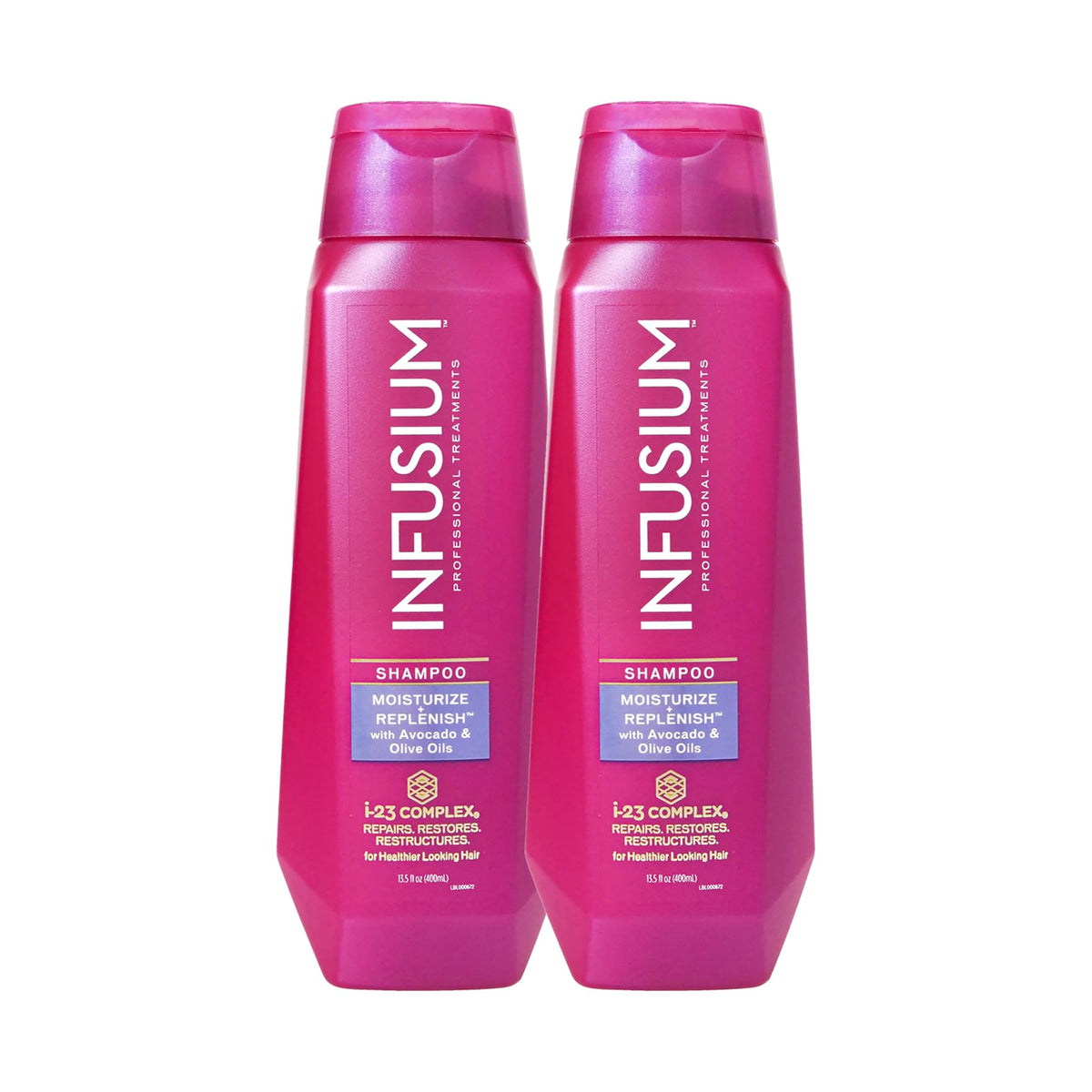 Infusium Repair and Replenish Nourishing Shampoo - Hydrating and Clarifying Shampoo for Build Up - Ceramides, Keratin, and Argan Oil - 2 pc