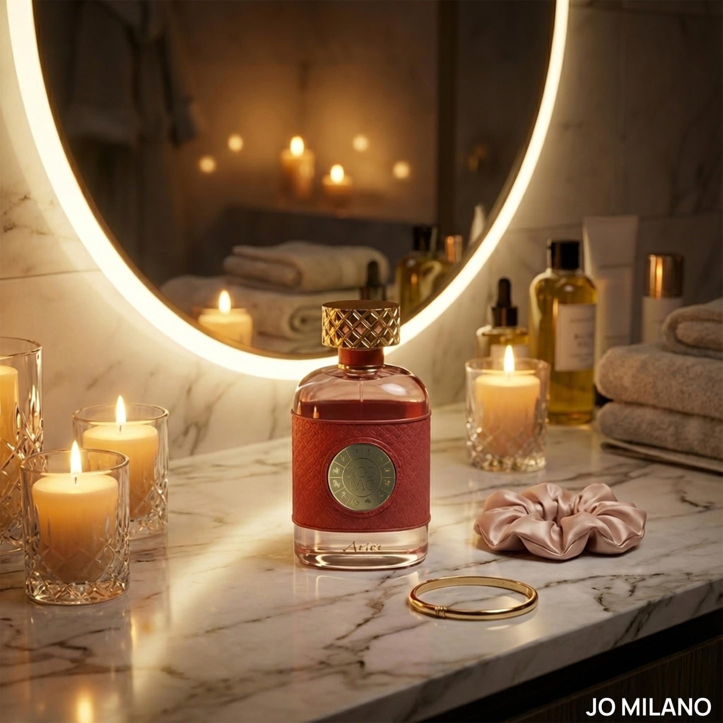 Jo Milano Zodiac Aries Eau De Parfum Spray | 3.4 oz (100ml) | Sweet, Oud, Amber, Saffron, Smoky Scent | Long Lasting Fragrance for Women Beauty & Personal Care Jo Milano
