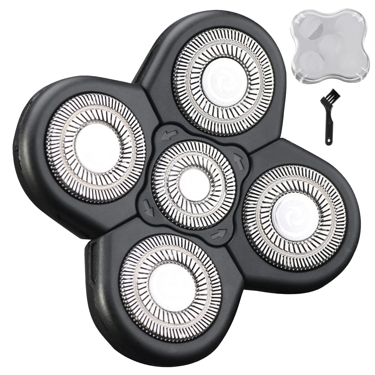 HONTEC 5 Blades Electric Shaver Replacement Heads Universal Blade for Razor (5D Black) Beauty and Personal Care HONTEC