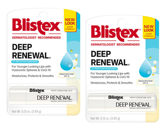 Blistex Deep Renewal Lip Protectant Sunscreen Balm, 0.13 Ounces (Pack of 2) Beauty and Personal Care Blistex