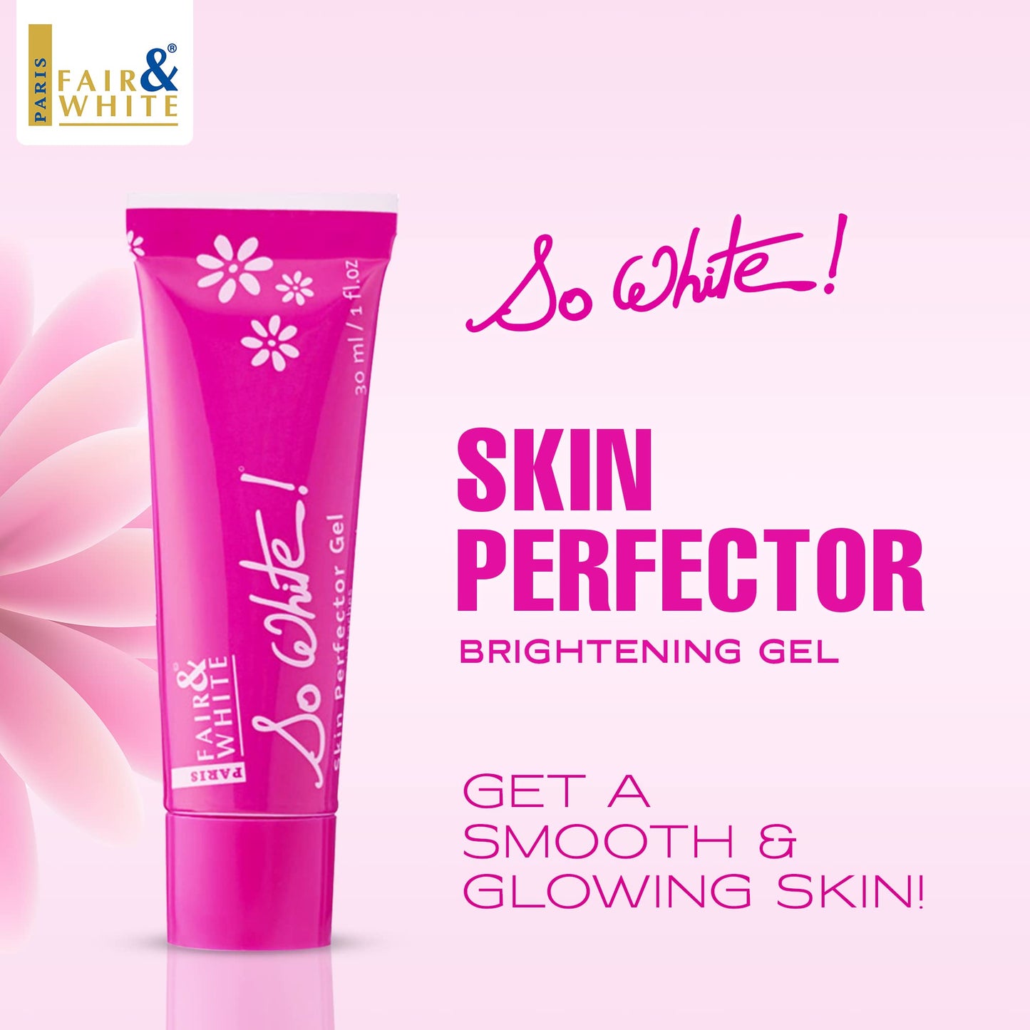 FAIR & WHITE So White Skin Perfector Gel - 1 Fl oz / 30ml Beauty & Personal Care FAIR & WHITE